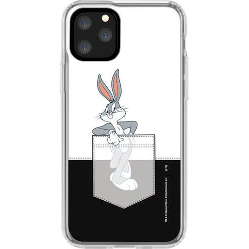 Looney Tunes Bugs Bunny Black White iPhone 11 Pro Clear Case