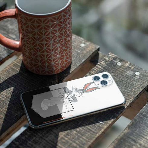 Looney Tunes Bugs Bunny Black White iPhone 11 Pro Max Skin