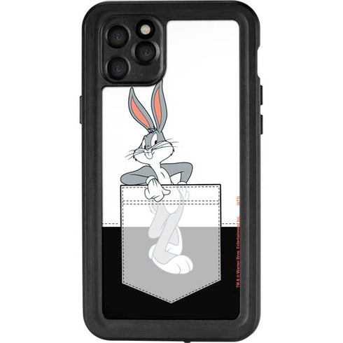 Looney Tunes Bugs Bunny Black White iPhone 11 Pro Max Waterproof Case
