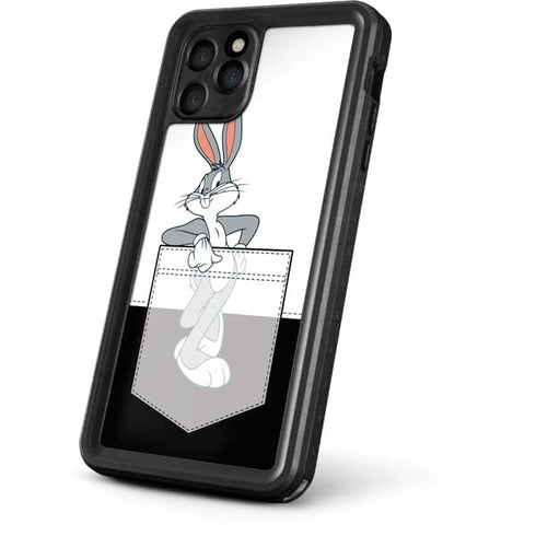 Looney Tunes Bugs Bunny Black White iPhone 11 Pro Max Waterproof Case