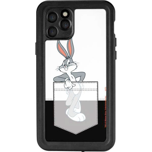 Looney Tunes Bugs Bunny Black White iPhone 11 Pro Waterproof Case