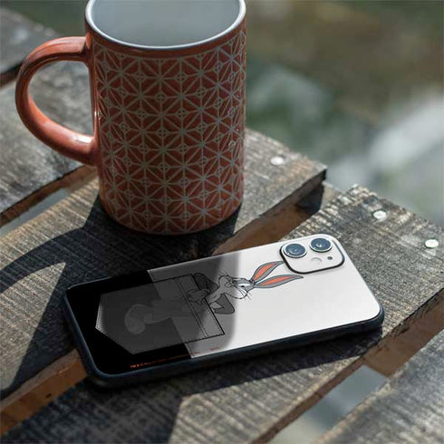 Looney Tunes Bugs Bunny Black White iPhone 11 Skin