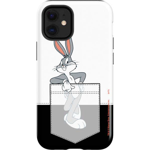 Looney Tunes Bugs Bunny Black White iPhone 12 Mini Impact Case