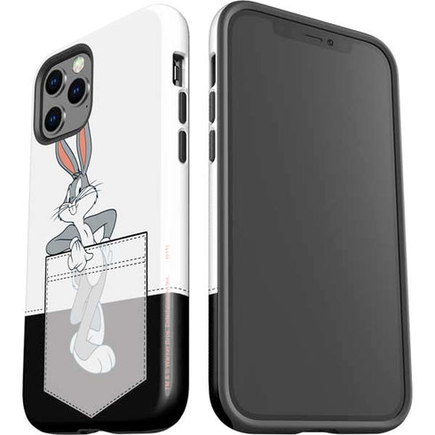Looney Tunes Bugs Bunny Black White iPhone 12 Pro Impact Case