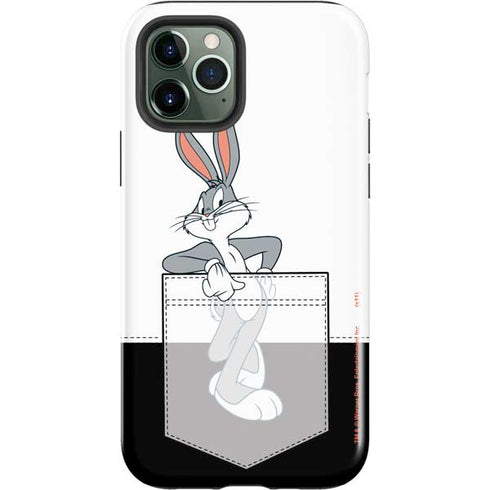 Looney Tunes Bugs Bunny Black White iPhone 12 Pro Max Impact Case