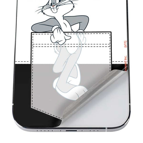 Looney Tunes Bugs Bunny Black White iPhone 12 Pro Max Skin