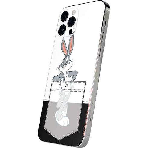 Looney Tunes Bugs Bunny Black White iPhone 12 Pro Skin
