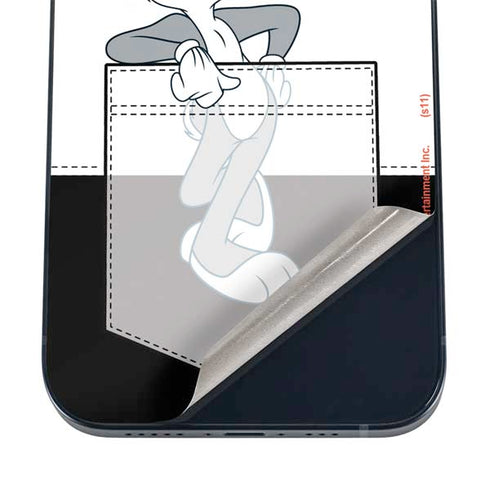 Looney Tunes Bugs Bunny Black White iPhone 12 Skin