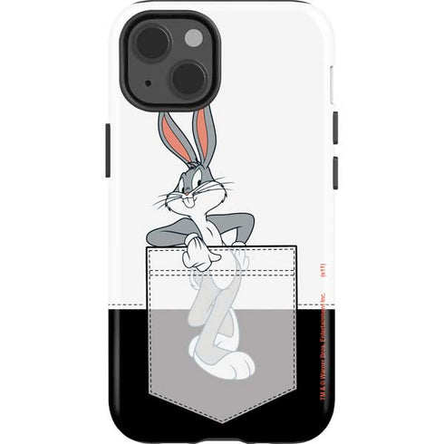 Looney Tunes Bugs Bunny Black White iPhone 13 Impact Case