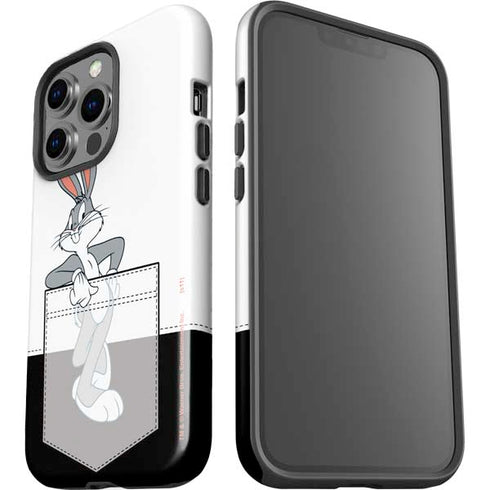 Looney Tunes Bugs Bunny Black White iPhone 13 Pro Impact Case