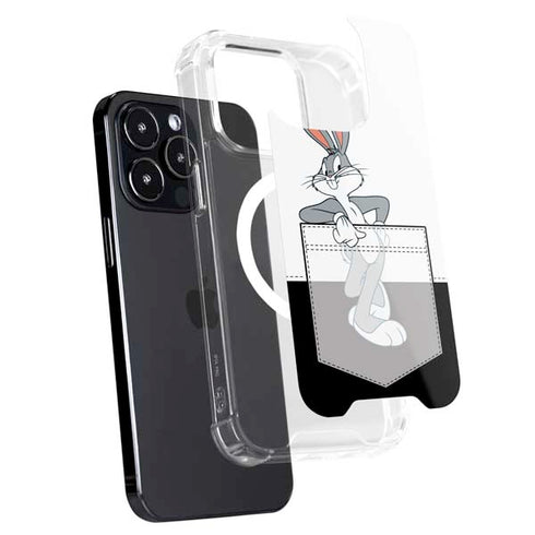 Looney Tunes Bugs Bunny Black White iPhone 13 Pro MagSafe Case