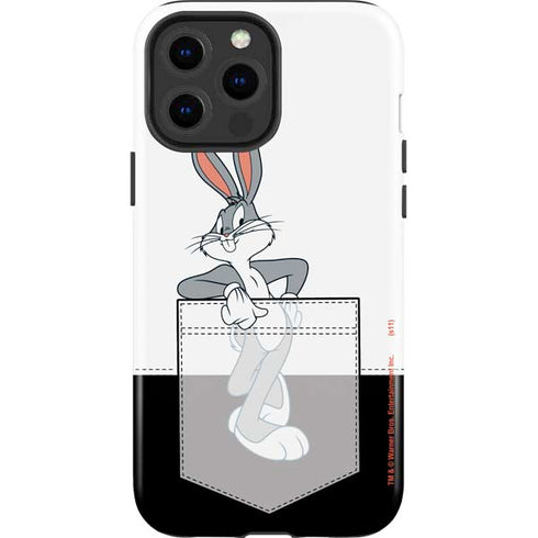 Looney Tunes Bugs Bunny Black White iPhone 13 Pro Max Impact Case