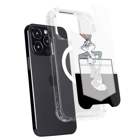 Looney Tunes Bugs Bunny Black White iPhone 13 Pro Max MagSafe Case
