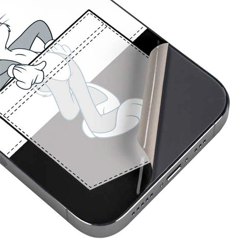 Looney Tunes Bugs Bunny Black White iPhone 13 Pro Max Skin