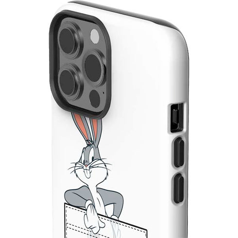 Looney Tunes Bugs Bunny Black White iPhone 15 Pro Max Impact Case