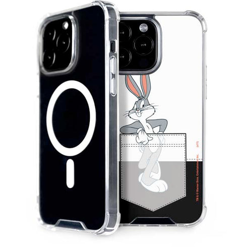 Looney Tunes Bugs Bunny Black White iPhone 15 Pro Max MagSafe Case