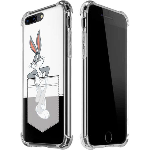 Looney Tunes Bugs Bunny Black White iPhone 7/8 Plus Clear Case