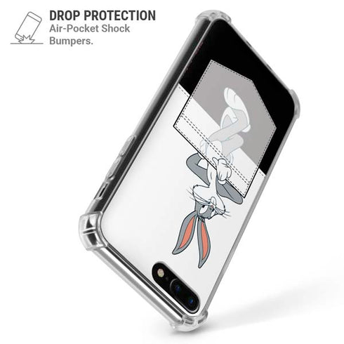 Looney Tunes Bugs Bunny Black White iPhone 7/8 Plus Clear Case