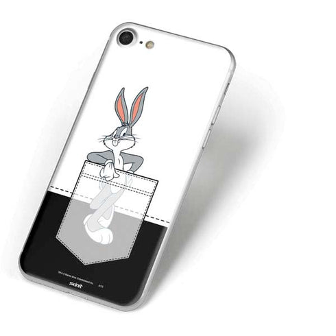 Looney Tunes Bugs Bunny Black White iPhone 8 Skin