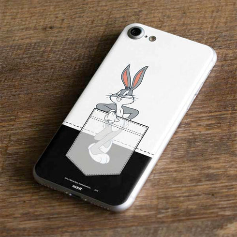 Looney Tunes Bugs Bunny Black White iPhone 8 Skin