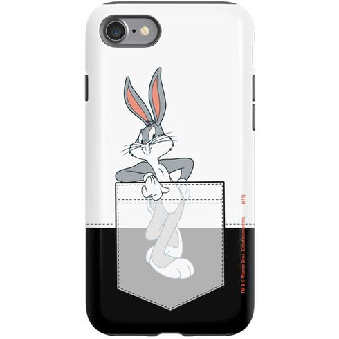 Looney Tunes Bugs Bunny Black White iPhone SE (2nd & 3rd Gen) Pro Case