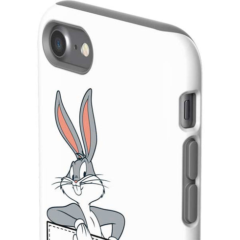 Looney Tunes Bugs Bunny Black White iPhone SE (2nd & 3rd Gen) Pro Case