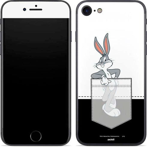 Looney Tunes Bugs Bunny Black White iPhone SE (2nd & 3rd Gen) Skin