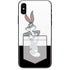 Looney Tunes Bugs Bunny Black White iPhone X Skin