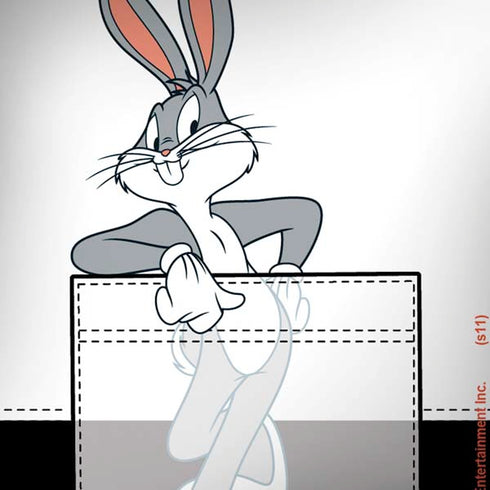 Looney Tunes Bugs Bunny Black White iPhone X Skin