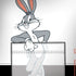 Looney Tunes Bugs Bunny Black White iPhone X Skin