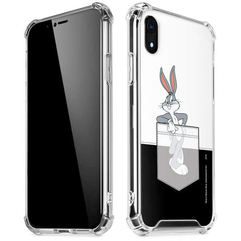 Looney Tunes Bugs Bunny Black White iPhone XR Clear Case
