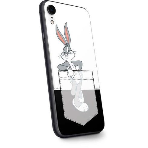 Looney Tunes Bugs Bunny Black White iPhone XR Skin