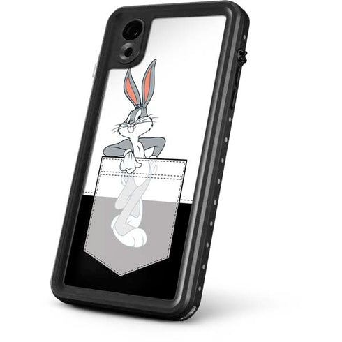 Looney Tunes Bugs Bunny Black White iPhone XR Waterproof Case