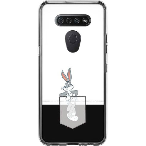 Looney Tunes Bugs Bunny Black White LG K51/Q51 Clear Case