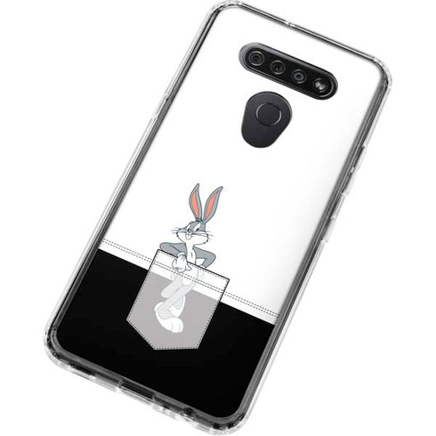 Looney Tunes Bugs Bunny Black White LG K51/Q51 Clear Case