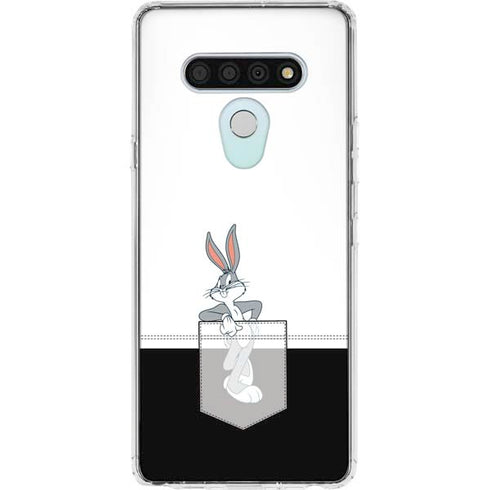 Looney Tunes Bugs Bunny Black White LG Stylo 6 Clear Case