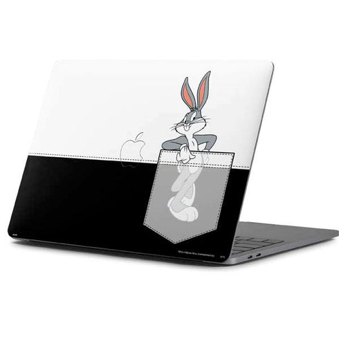 Looney Tunes Bugs Bunny Black White Apple MacBook Pro 13-inch Skin