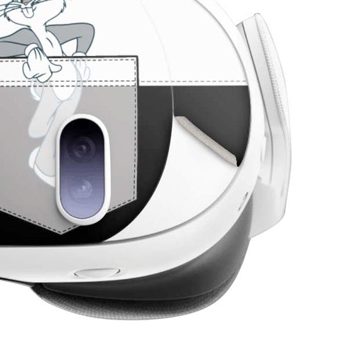 Looney Tunes Bugs Bunny Black White Meta Quest 3 Skin