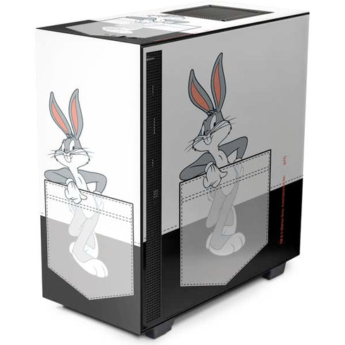 Looney Tunes Bugs Bunny Black White NZXT H510 Compact ATX Mid-Tower Case Skin