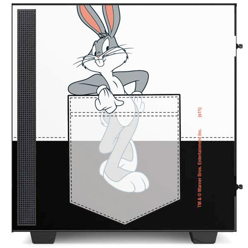 Looney Tunes Bugs Bunny Black White NZXT H510 Compact ATX Mid-Tower Case Skin