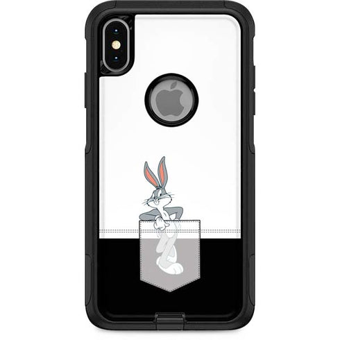 Looney Tunes Bugs Bunny Black White Otterbox Commuter iPhone Skin