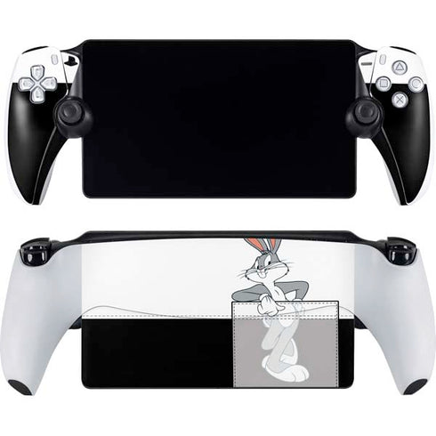 Looney Tunes Bugs Bunny Black White PlayStation Portal Remote Player Skin