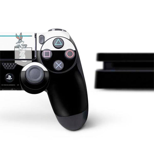 Looney Tunes Bugs Bunny Black White PS4 Slim Bundle Skin