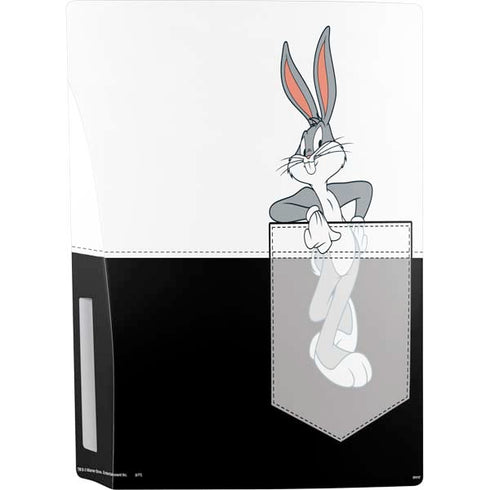 Looney Tunes Bugs Bunny Black White PS5 Console Skin