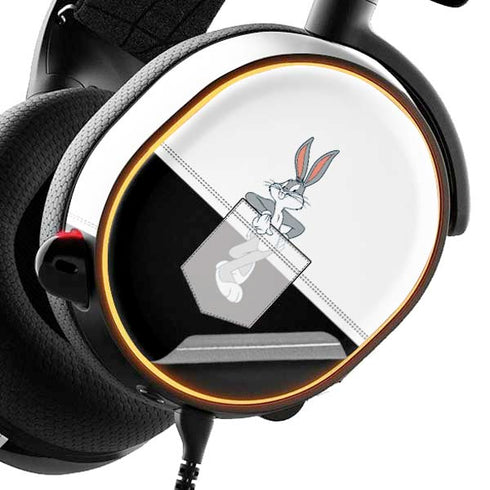 Looney Tunes Bugs Bunny Black White SteelSeries Arctis 3 Skin