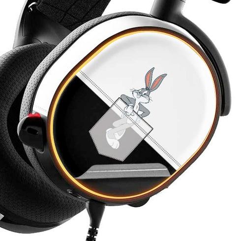 Looney Tunes Bugs Bunny Black White SteelSeries Arctis 5 Skin