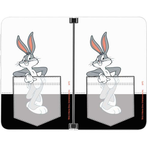 Looney Tunes Bugs Bunny Black White Surface Duo Skin