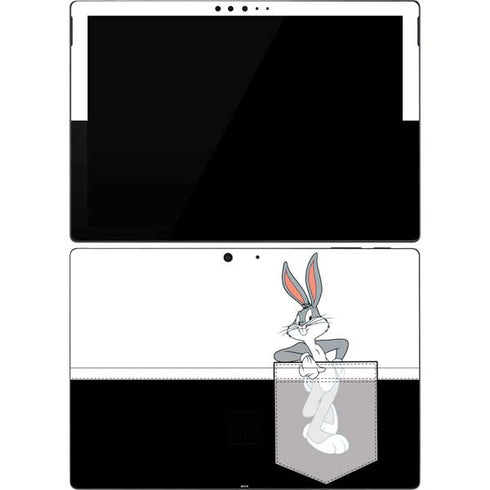 Looney Tunes Bugs Bunny Black White Surface Pro 7 Skin