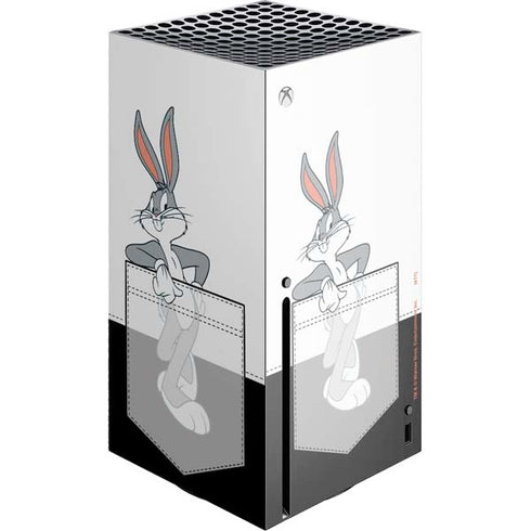 Looney Tunes Bugs Bunny Black White Xbox Series X Console Skin