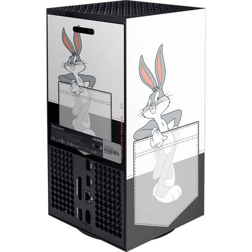 Looney Tunes Bugs Bunny Black White Xbox Series X Console Skin